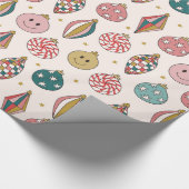 Niedlich Retro Groovy Geschenkpapier (Ecke)