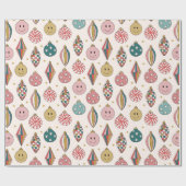 Niedlich Retro Groovy Geschenkpapier (Flach)