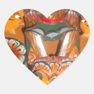 Niedlich Retro Halloween Bash Hakuna Matata Party Herz-Aufkleber