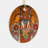 Niedlich Retro Halloween Bash Hakuna Matata Party  Keramikornament (Rechts)