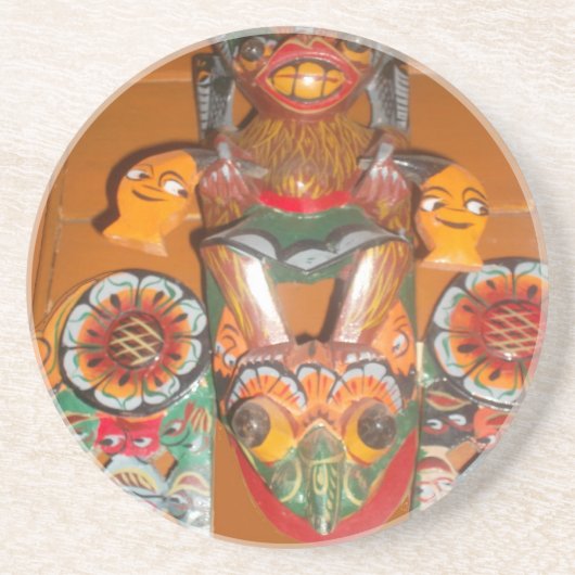 Niedlich Retro Halloween Bash Hakuna Matata Party Sandstein Untersetzer (Vorne)