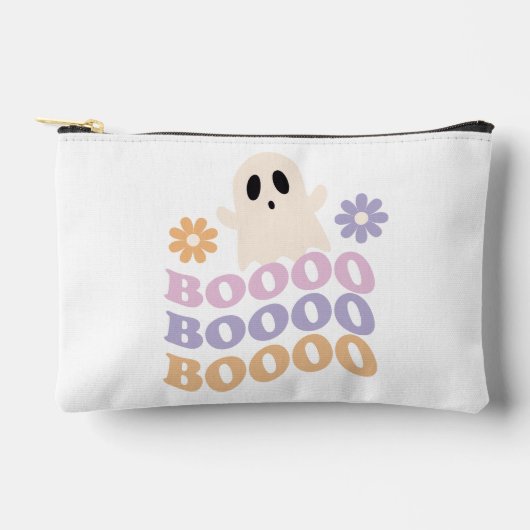 Niedlich Retro Halloween Ghost Boo Zubehörtasche (Vorderseite)