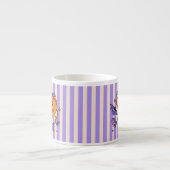 Niedlich Retro Halloween Pumpkin Espressotasse (Vorderseite)