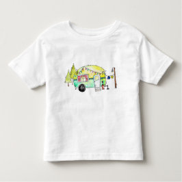 Niedlich Retro Happy Camper Kleinkind T-shirt