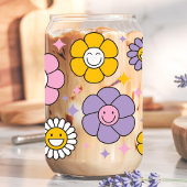 Niedlich Retro Happy Daisy Blume Dosenglas