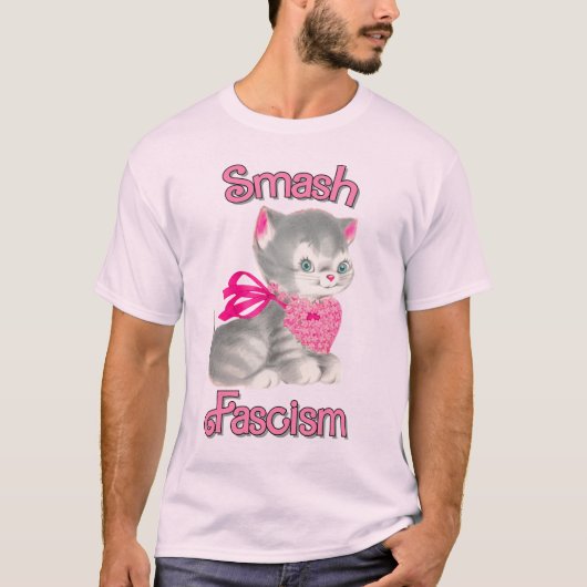 Niedlich Retro Kitten - Schmutz Faschismus T-Shirt (Vorderseite)