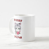 Niedlich Retro Kitten - Zerstörung des Faschismus Kaffeetasse (Vorderseite Links)