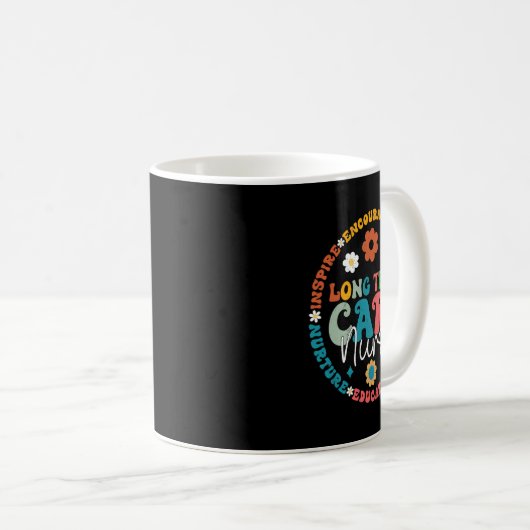 Niedlich Retro Ltc Krankenpflege Langfristige Kran Kaffeetasse (VorderseiteRechts)