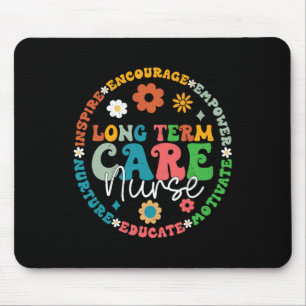 Niedlich Retro Ltc Krankenpflege Langfristige Kran Mousepad