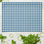 Niedlich Retro Navy Blue Gingham Kariertes Muster  Geschirrtuch<br><div class="desc">Niedlich Retro Navy Blue Gingham Karierte Musterküche Handtuch</div>