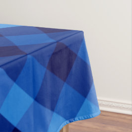 Niedlich Retro Ocean Blue Kariert Large Tableclout Tischdecke