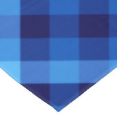 Niedlich Retro Ocean Blue Kariert Medium Tableclou Tischdecke (Schrägansicht)