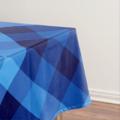 Niedlich Retro Ocean Blue Kariert Medium Tableclou Tischdecke (Beispiel)