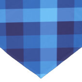 Niedlich Retro Ocean Blue Kariert Small Table Runn Kurzer Tischläufer (Ecke)