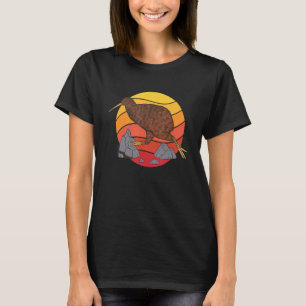 Niedlich Retro Old School Neuseeland Kiwi Bird Run T-Shirt
