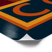 Niedlich Retro Pembroke Welsh Corgi Poster (Ecke)