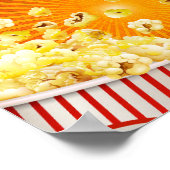 Niedlich Retro Popcorn Spill | Film|Film Poster (Ecke)