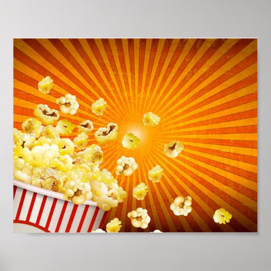 Niedlich Retro Popcorn Spill | Film|Film Poster (Vorne)
