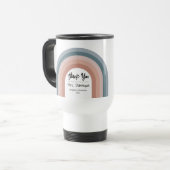 Niedlich Retro Rainbow Vielen Dank Lehrer Reisebecher (Vorderseite Links)