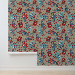 Niedlich Retro Robots Sci-Fi Themed Tapete<br><div class="desc">Fügen Sie Ihren Wänden eine Sci-Fi-Touch mit diesem Tapete hinzu,  das perfekt für die Zimmer der Jungen geeignet ist. Illustrationen von niedlichen Vintagen Robotern in Rot- und Blautönen zusammen mit einigen koordinierenden Hex-Nüssen sind Set vor einem bräunlichen Hintergrund auf diesem gemusterten Tapete.</div>