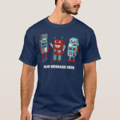 Niedlich Retro Robots - SciFi-Funktion für benutze T-Shirt (Vorderseite)