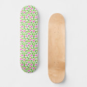 Niedlich Retro Rosa Blumenmuster Girls Skateboard (Vorderseite)