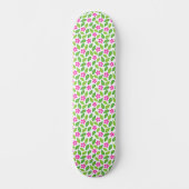 Niedlich Retro Rosa Blumenmuster Girls Skateboard (Vorderseite)
