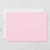 Niedlich Retro rosa sein mein Blumenmädchen Vorsch Karte (Rückseite)