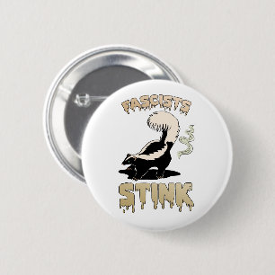 Niedlich Retro Skunk - Faschisten stink Button