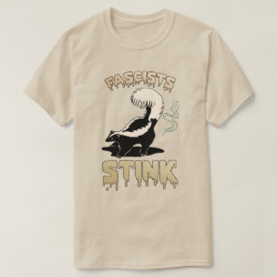 Niedlich Retro Skunk - Faschisten stink T-Shirt