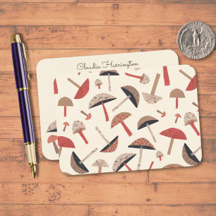 Niedlich Retro Vintag Inspiriert Pilz aus dem Mitt Mitteilungskarte