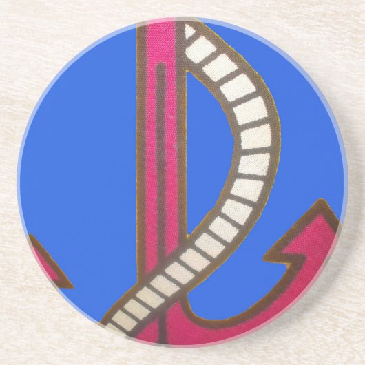 niedlich Retro Vintag Navy Achor.jpg Untersetzer (Vorne)