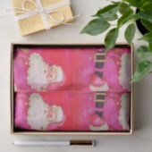 Niedlich Retro Vintag Pink Weihnachten Weihnachten Seidenpapier (Geschenk)