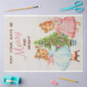 Niedlich Retro Vintage Seidenpapier (Basteln)