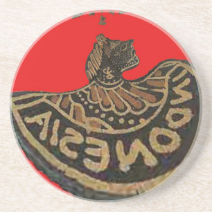 Niedlich Retro Vintager Vektor Indonesien Hakuna M Getränkeuntersetzer