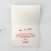 Niedlich Retro Weihnachten Weihnachtskarte (Innenseite)