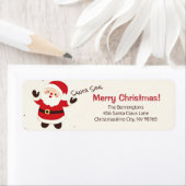 Niedlich Retro Weihnachts-Rücksendeadresse (Insitu)