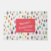 Niedlich Retro Weihnachtsbaumen Fußmatte (Vorderseite)