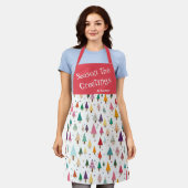 Niedlich Retro Weihnachtsbaumen Schürze (Getragen)