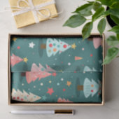 Niedlich Retro Weihnachtsbaumen Seidenpapier (Geschenk)