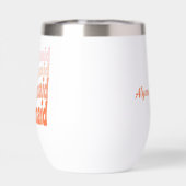 Niedlich Retroorange, personalisiert (Rückseite)