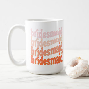 Niedlich Retroorange, personalisiert Kaffeetasse
