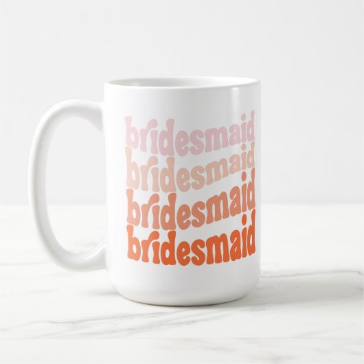 Niedlich Retroorange, personalisiert Kaffeetasse (Links)