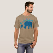 Niedlich Rettete die Elefanten Schöner Elefant Lov T-Shirt (Vorne ganz)