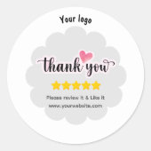 Niedlich Review It like it Danke Business Sticker (Vorderseite)