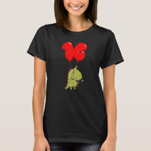 Niedlich Rex Fairy 16. Geburtstag Kinder Ballon Pa T-Shirt