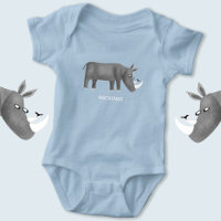 Niedlich Rhinoceros Animal Lover Individuelle Name