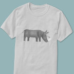 Niedlich Rhinoceros Animal Lover T-Shirt<br><div class="desc">Eine lustige Rhinozeros-Illustration für Tier- und Pflanzenliebhaber.</div>