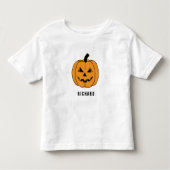Niedlich RICHARD Pumpkin Orange Halloween Name Kleinkind T-shirt (Vorderseite)