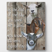 Niedlich riecht wie ein Ziegengedicht Fotoplatte (Vorderseite)